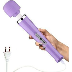 Wired Powerful Handheld Back Massager With 10 Speeds Strong Vibration Wand,